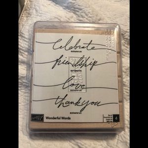 Stampin up wonderful words
